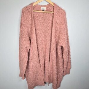 Universal Thread Oversized Blush Pink Chunky Cardigan
